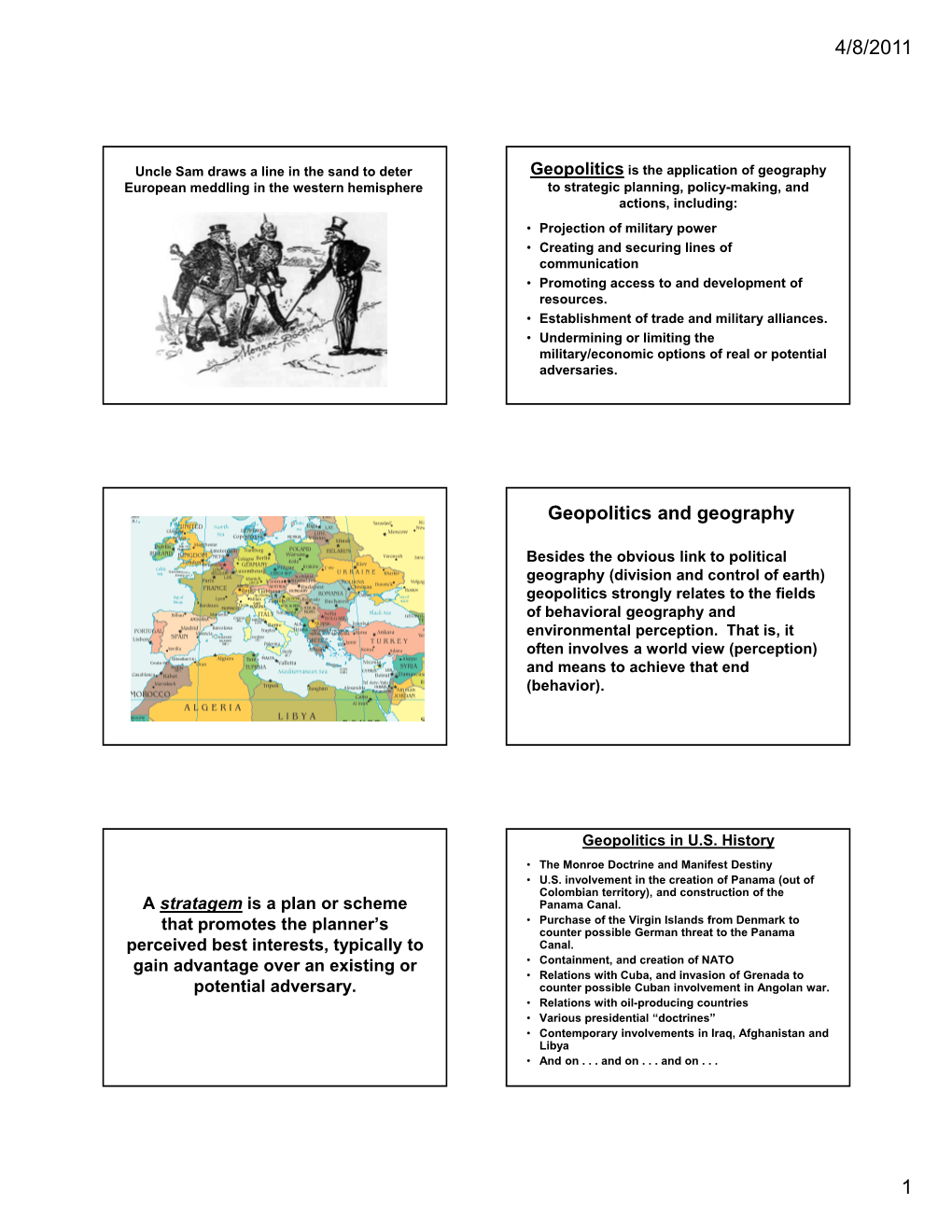 Geopolitics and Geography