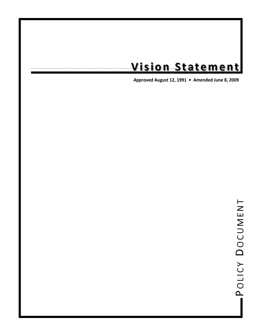 Vision Statement Page V-0 a VISION for the CITY BEAUTIFUL ORLANDO’S GROWTH MANAGEMENT PLAN