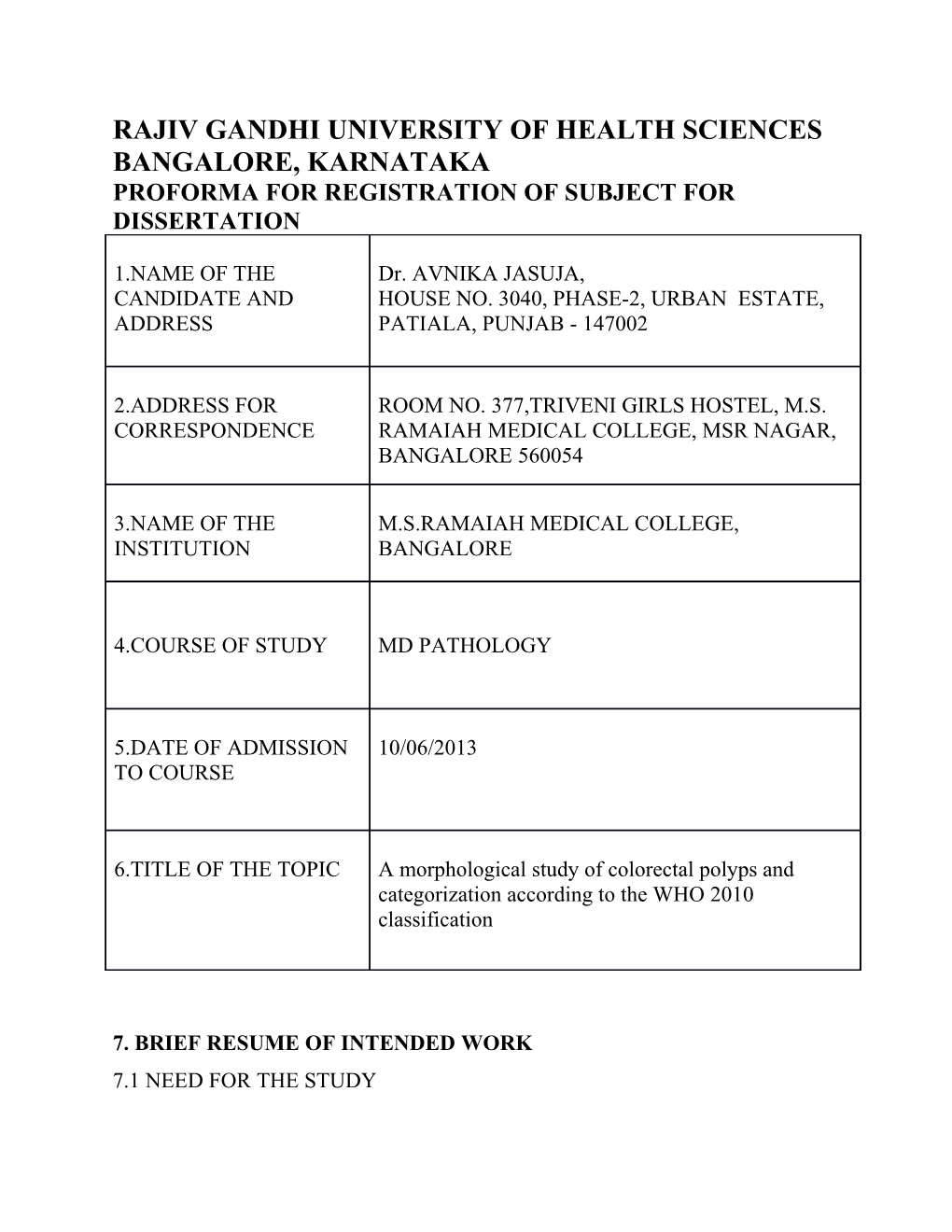 Rajiv Gandhi University of Health Sciences s47