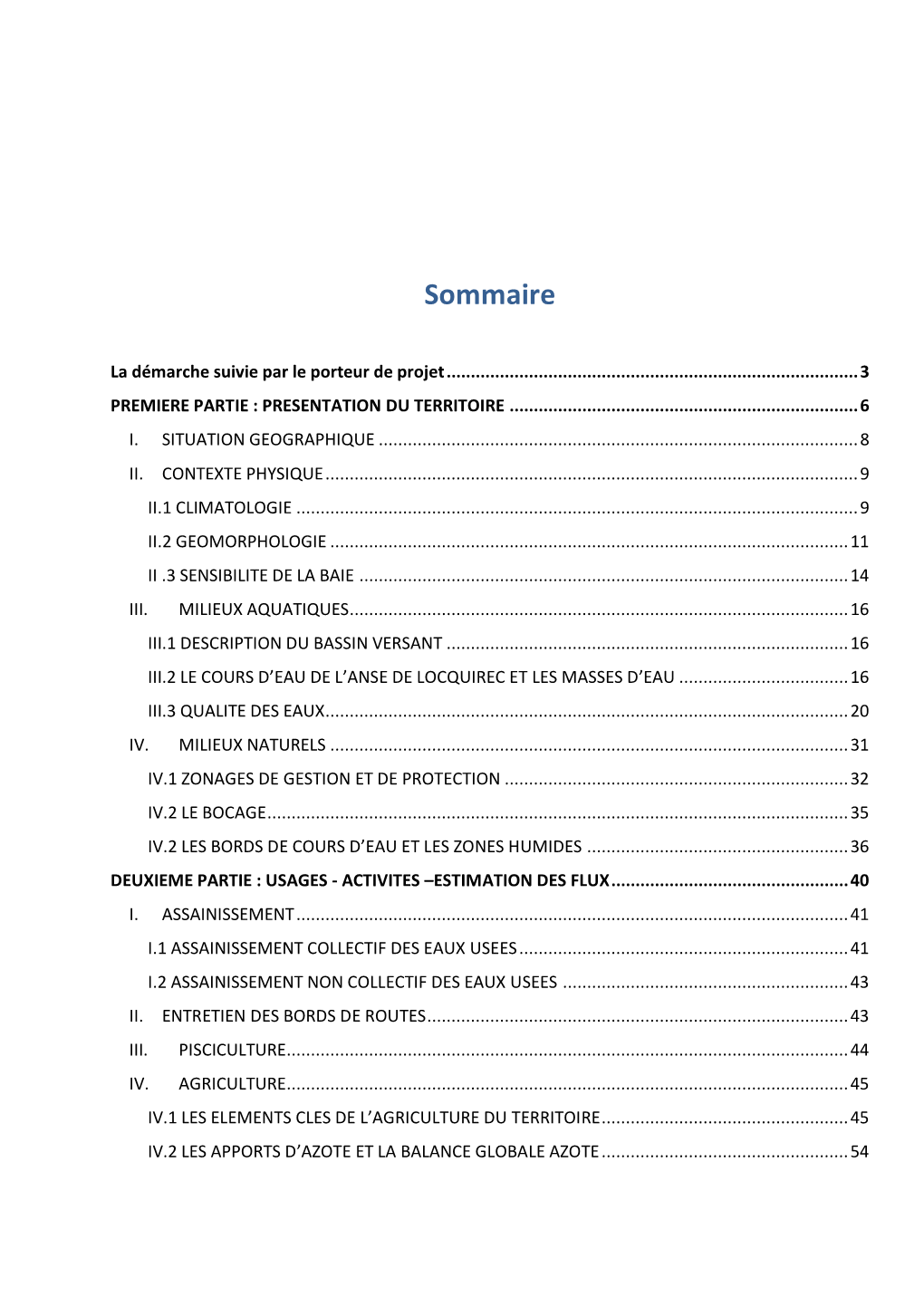 Diagnostic De Territoire Anse De Locquirec