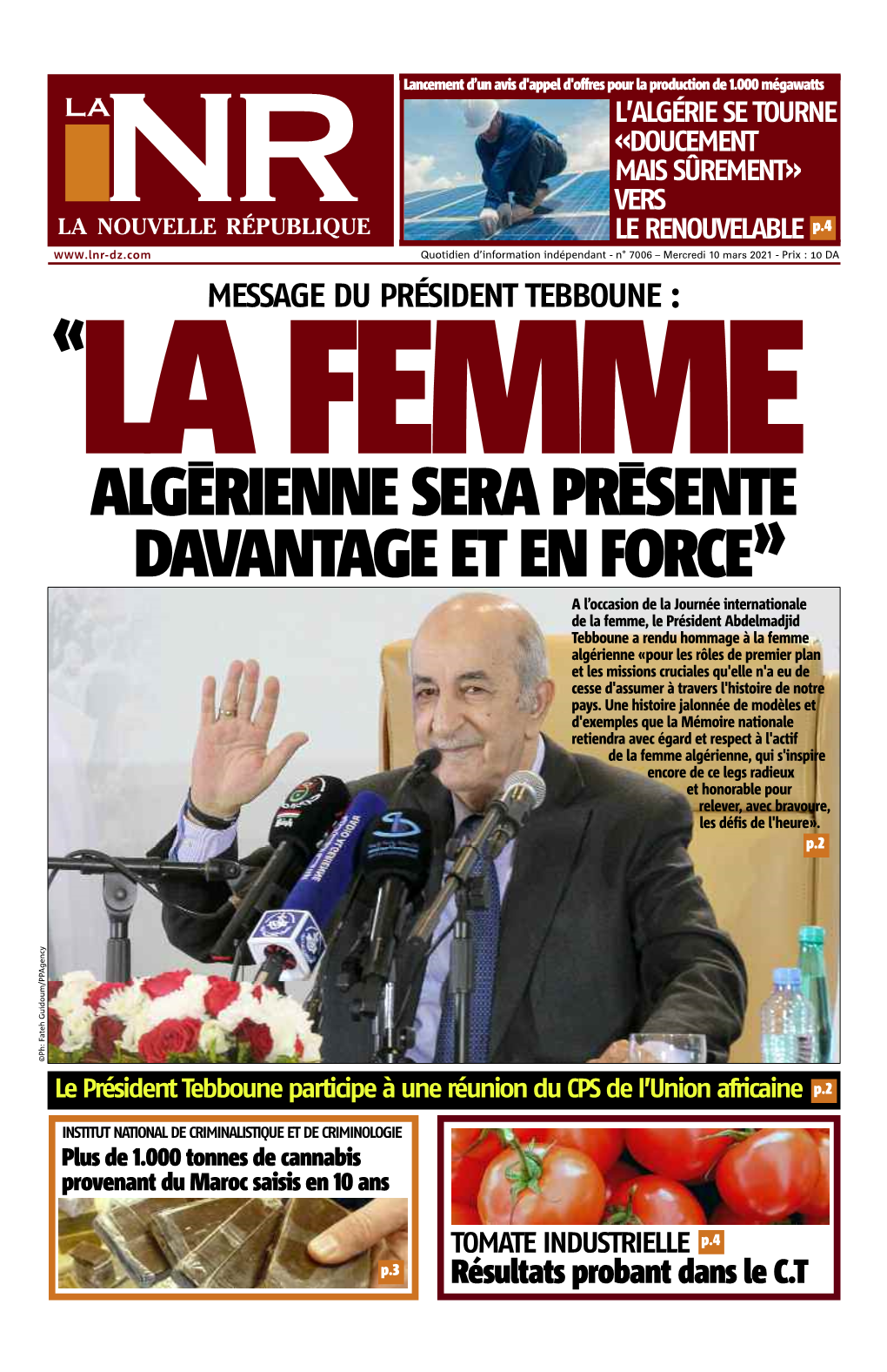 La Femme Algerienne Sera Presente