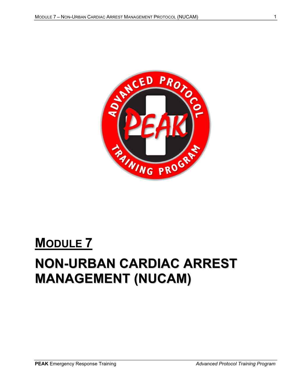 Non-Urban Cardiac Arrest Management (Nucam)