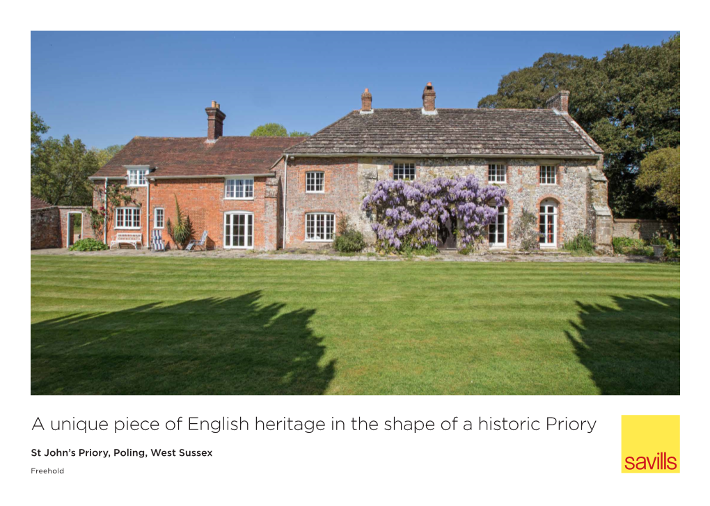 A Unique Piece of English Heritage in the Shape of a Historic Priory