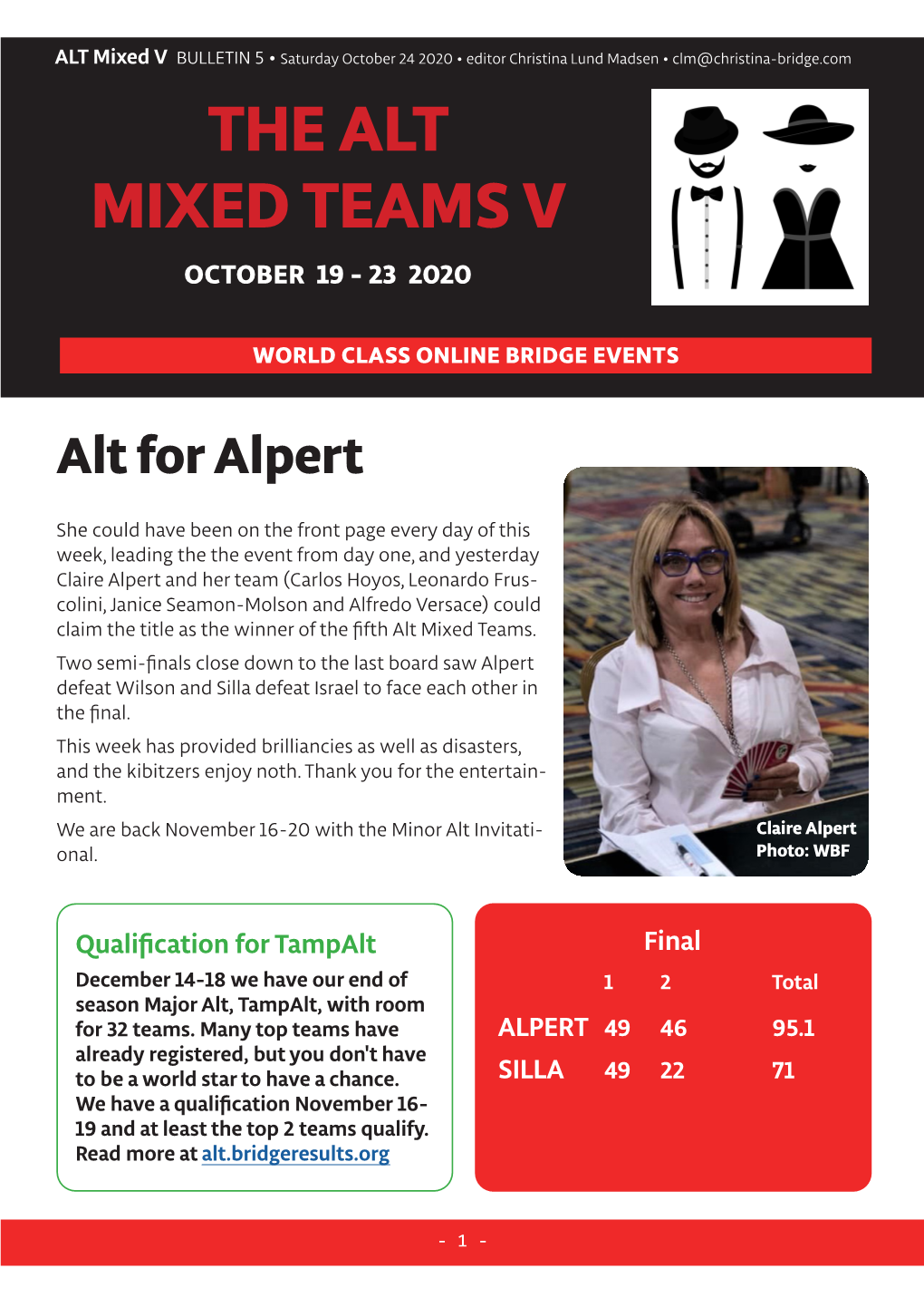 The Alt Mixed Teams V October 19 - 23 2020