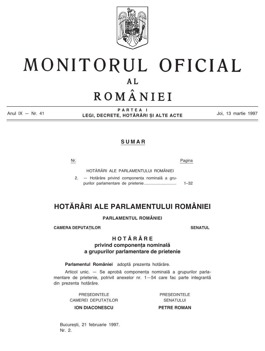 Monitorul Oficial Partea I