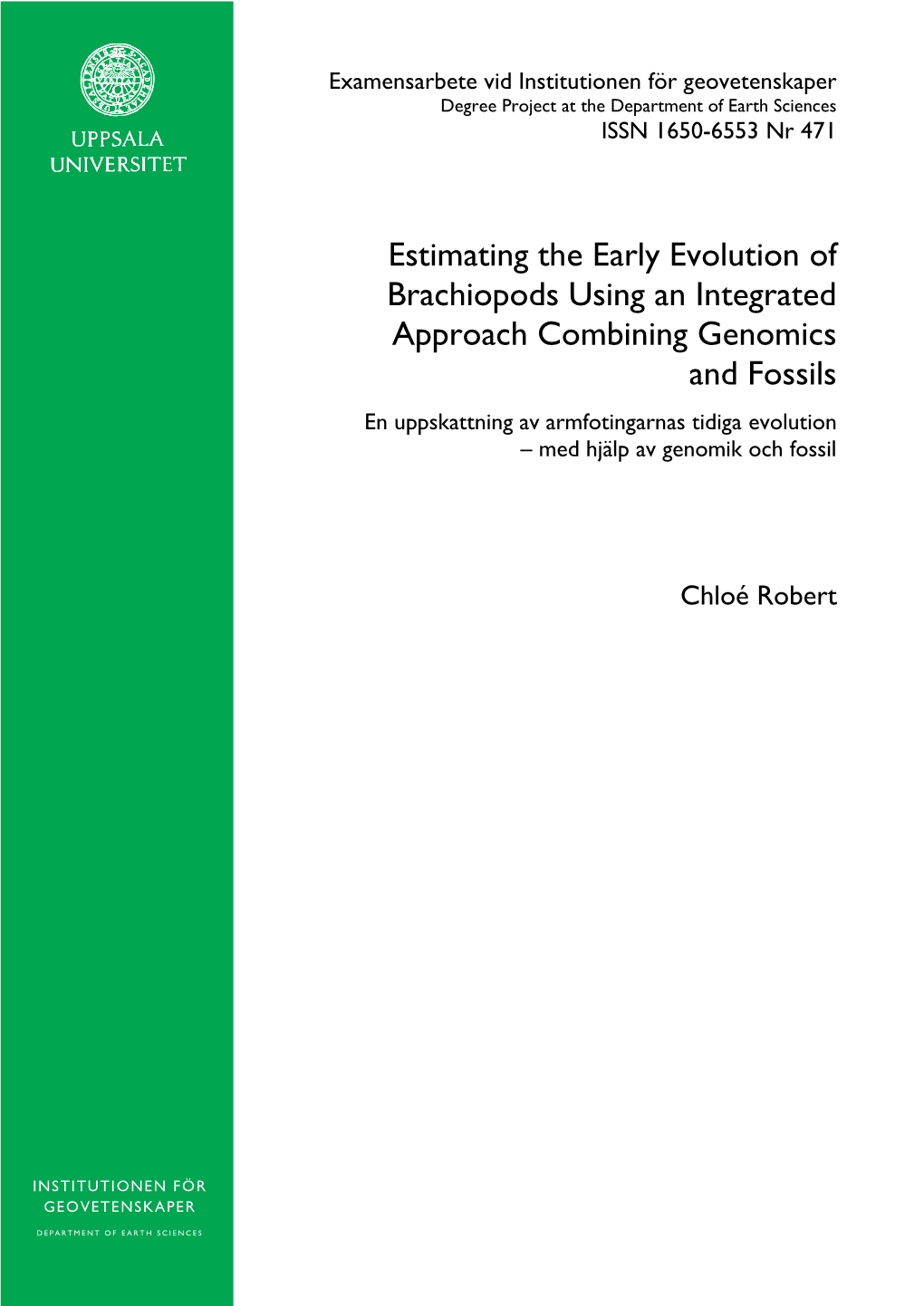 Estimating the Early Evolution of Brachiopods Using an Integrated Approach Combining Genomics and Fossils