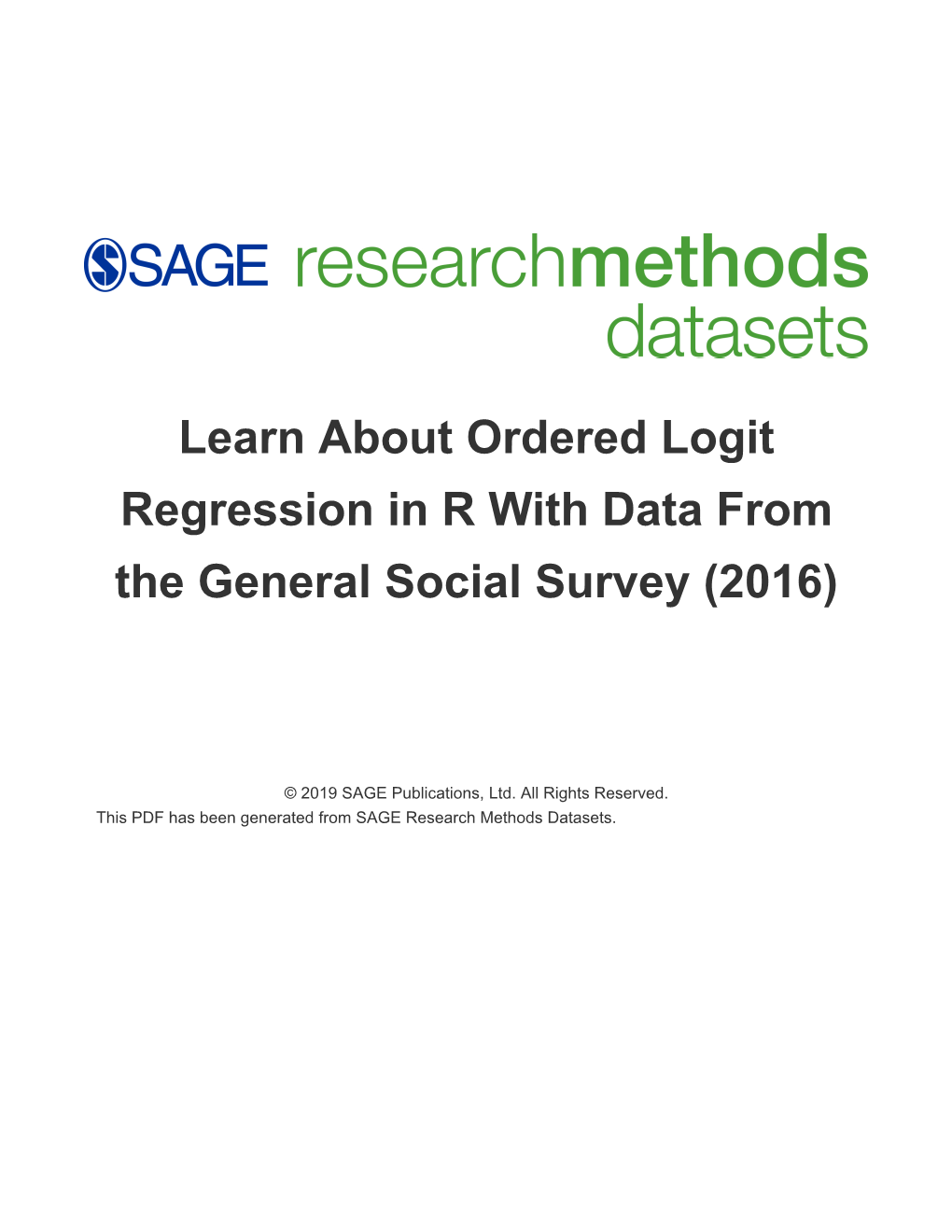 Learn About Ordered Logit Regression in R with Data from the General Social Survey (2016)