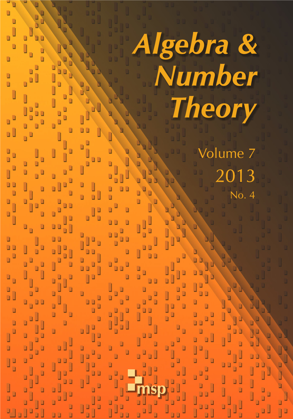 Algebra & Number Theory Vol. 7 (2013)