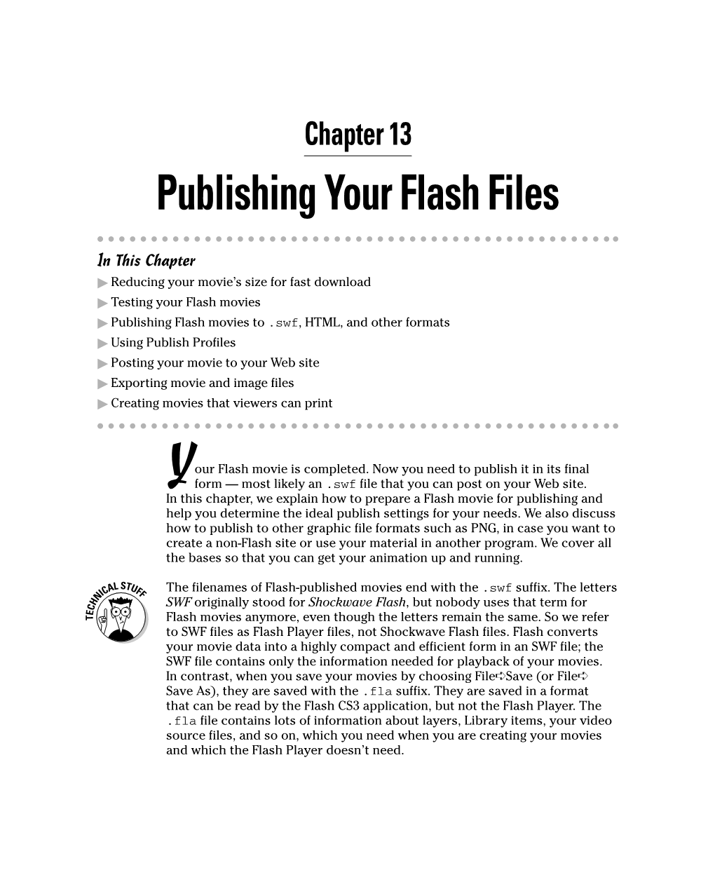 Chapter 13: Publishing Your Flash Files 279