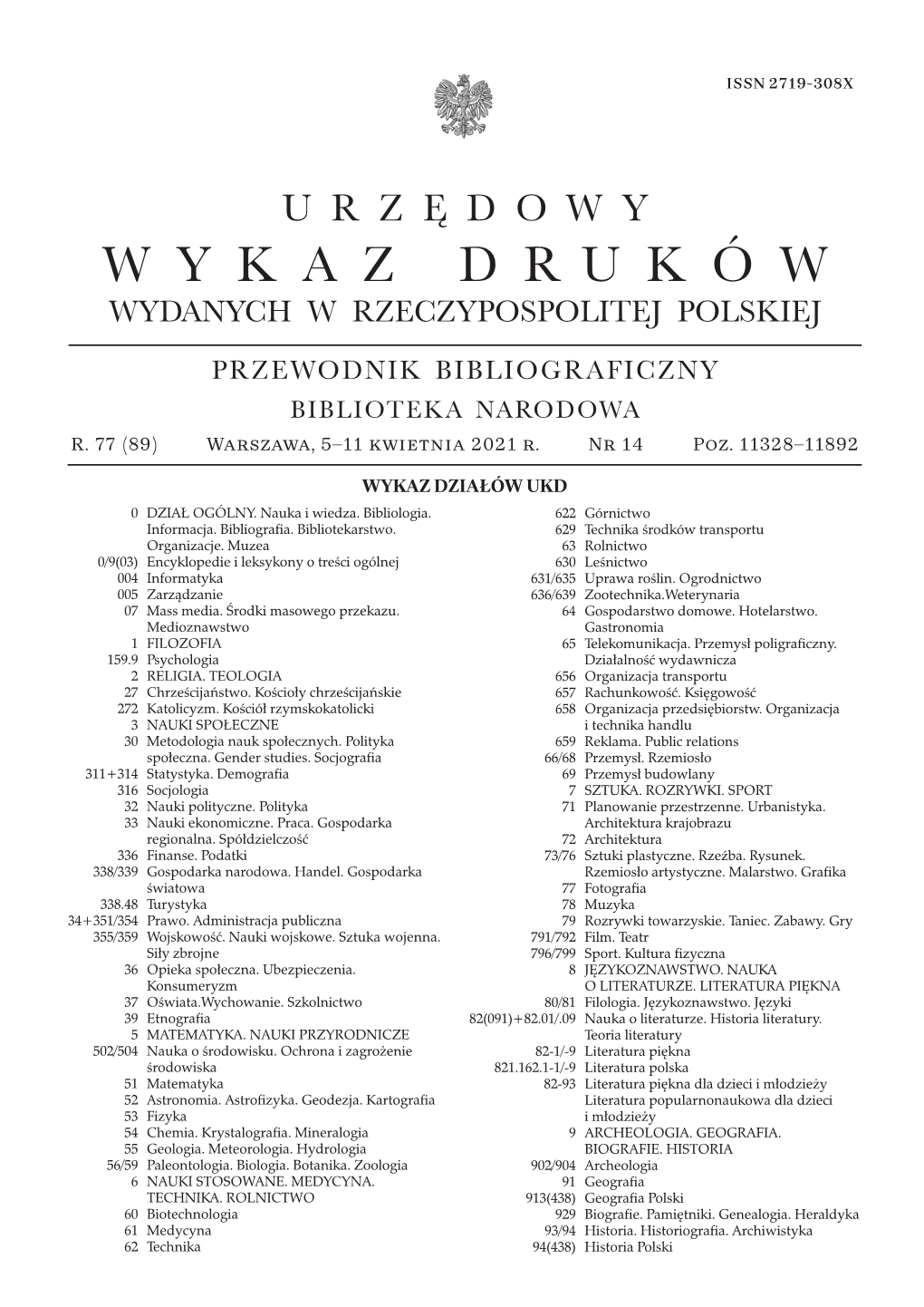 Urzedowy Wykaz Drukow