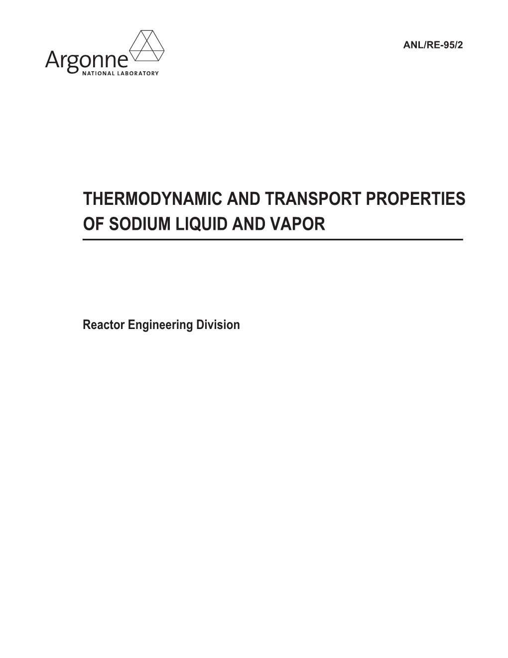 Thermodynamic and Transport Properties of Sodium Liquid and Vapor