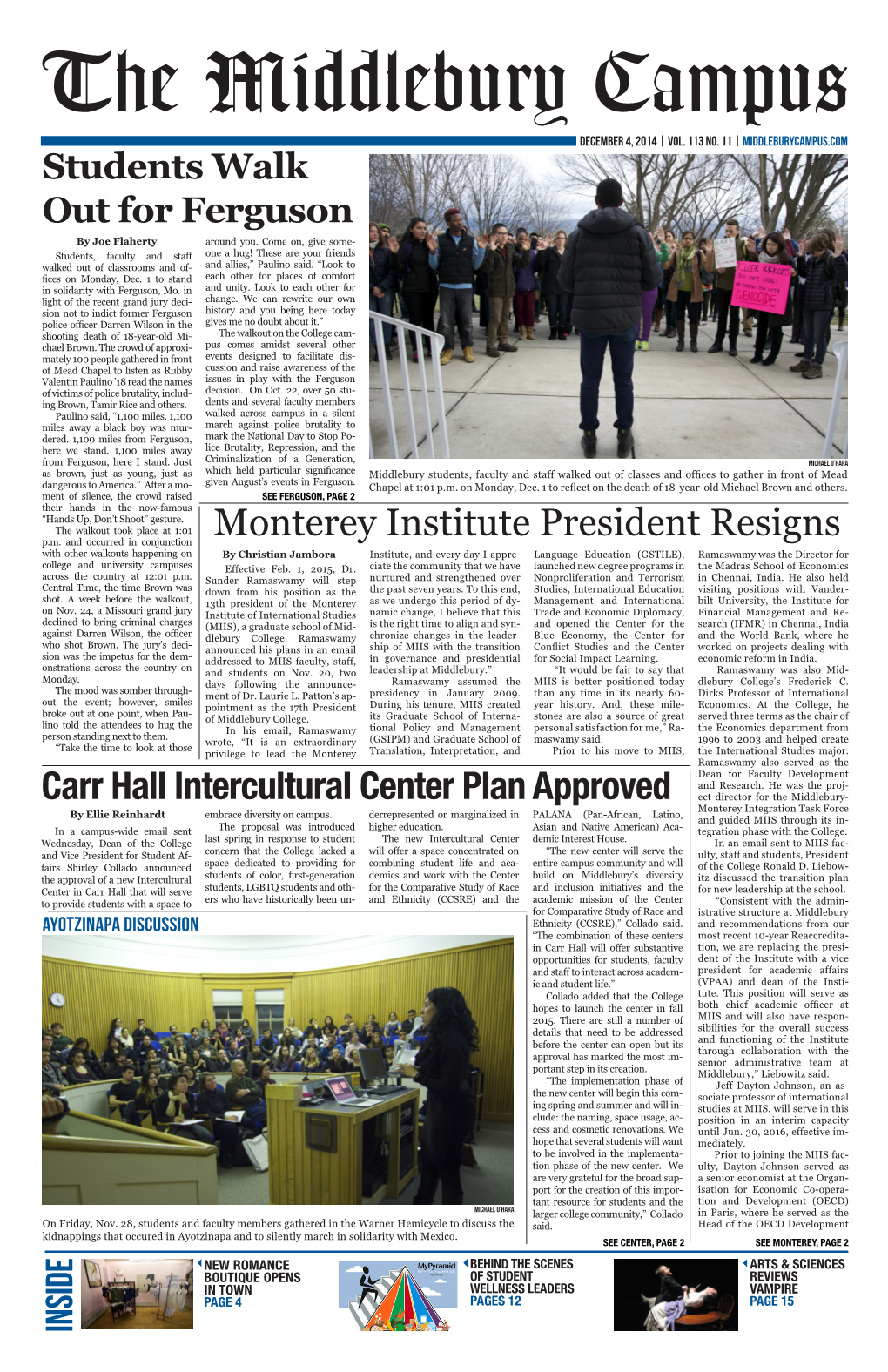 Inside Monterey Institute President Resigns Carr Hall Intercultural