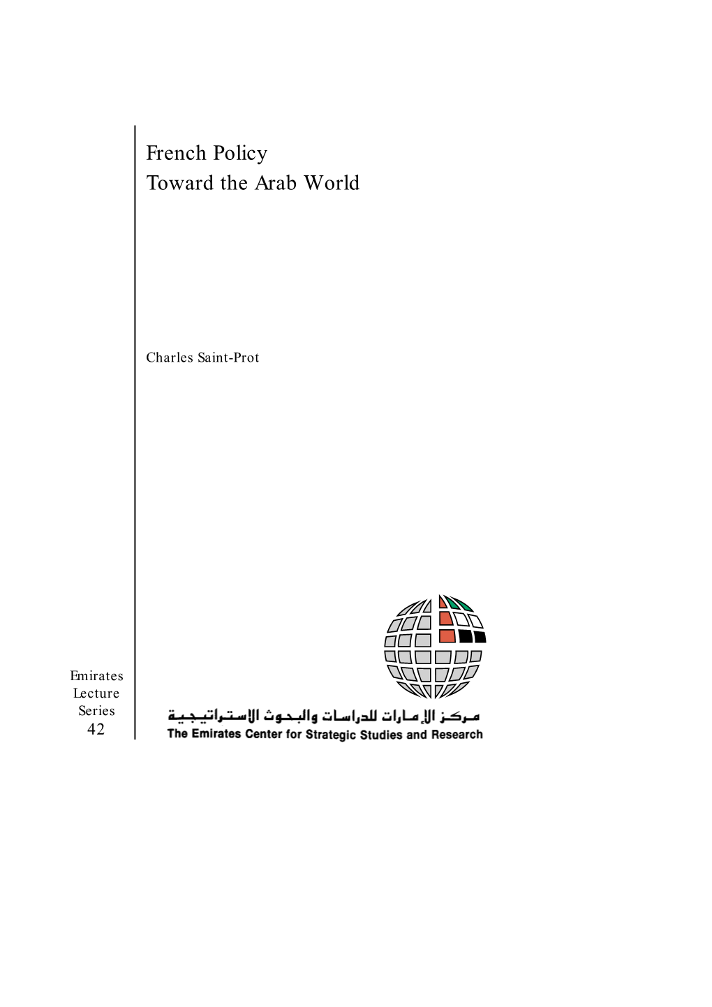 French Policy Toward the Arab World