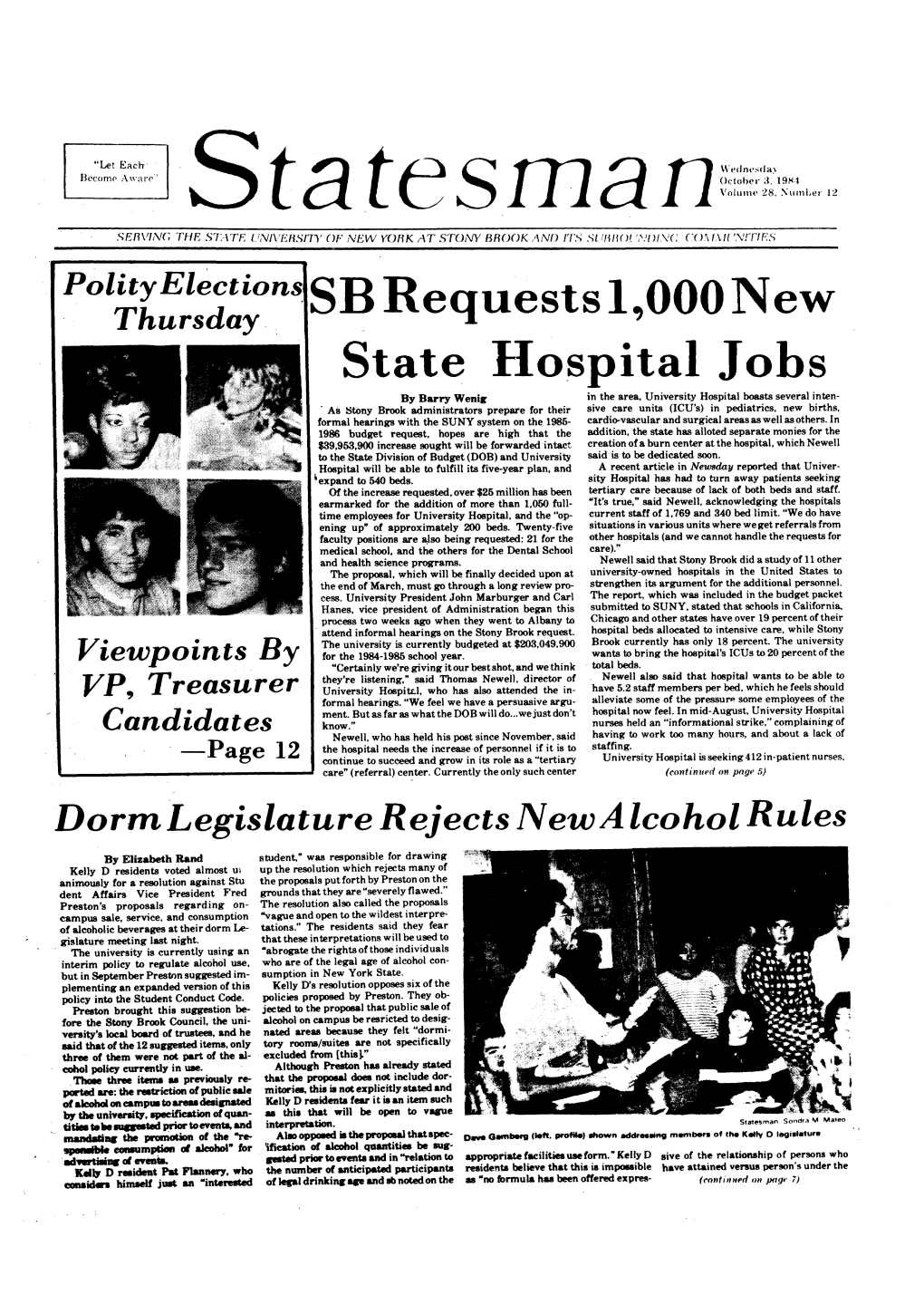 Statesman V. 28, N. 13.Pdf (4.162Mb)