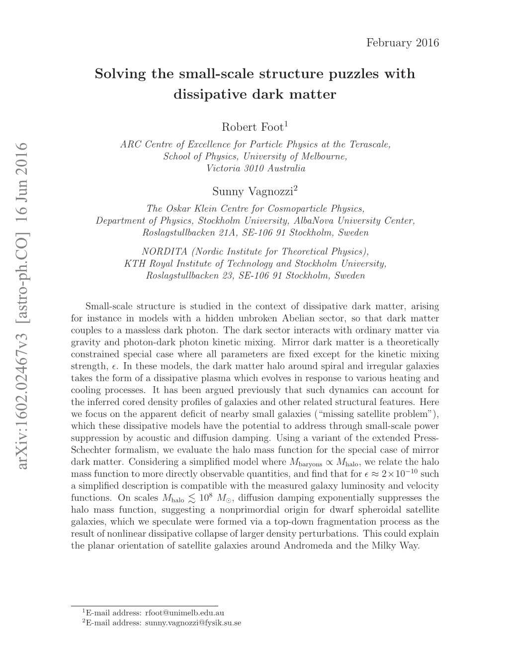 Solving the Small-Scale Structure Puzzles with Dissipative Dark Matter