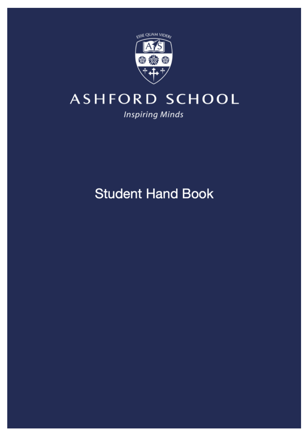 Ashford School Student Handbook 2020 2021.V1 2