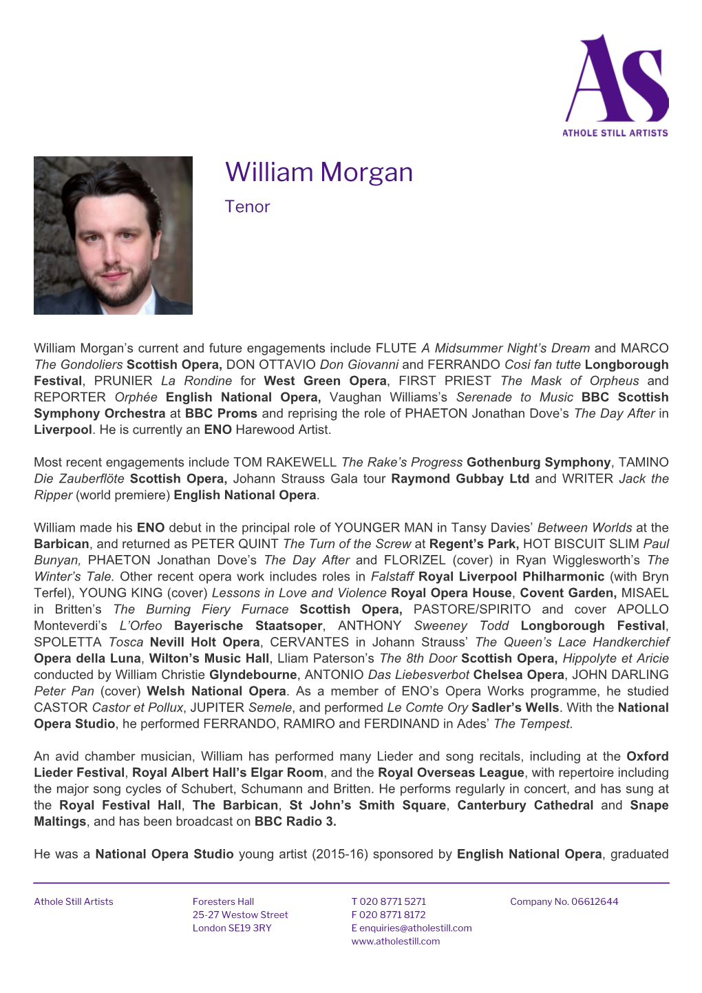 William Morgan Tenor