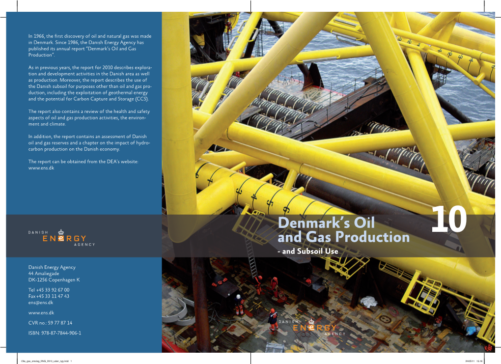 Denmark's Oil and Gas Production