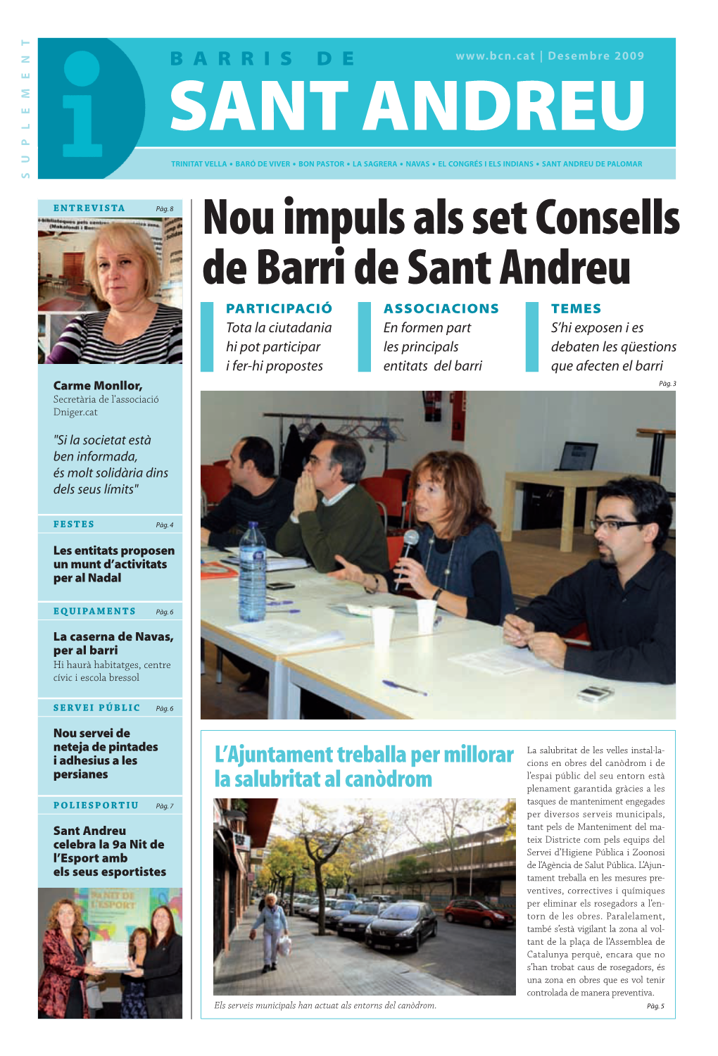 Nou Impuls Als Set Consells De Barri De Sant Andreu