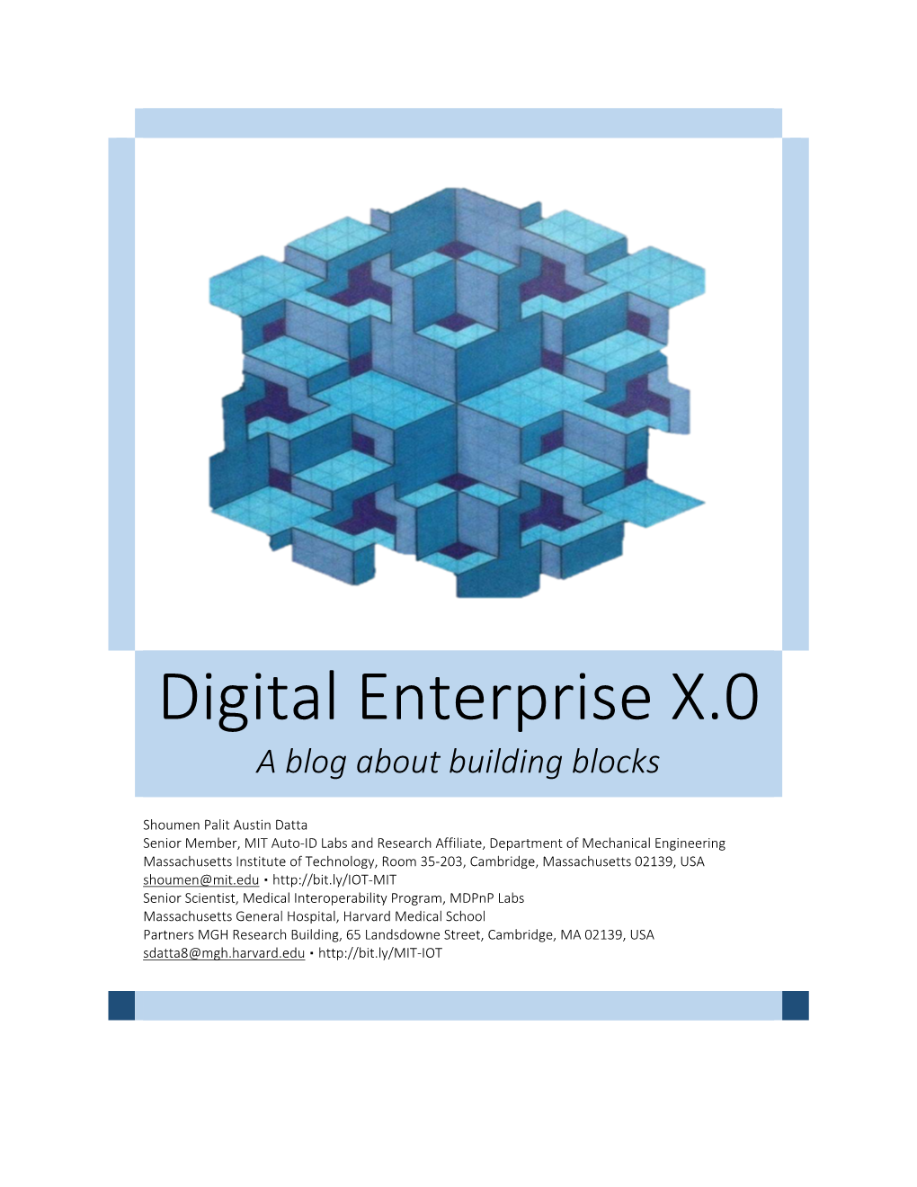 Digital Enterprise X.0 a Blog About Building Blocks