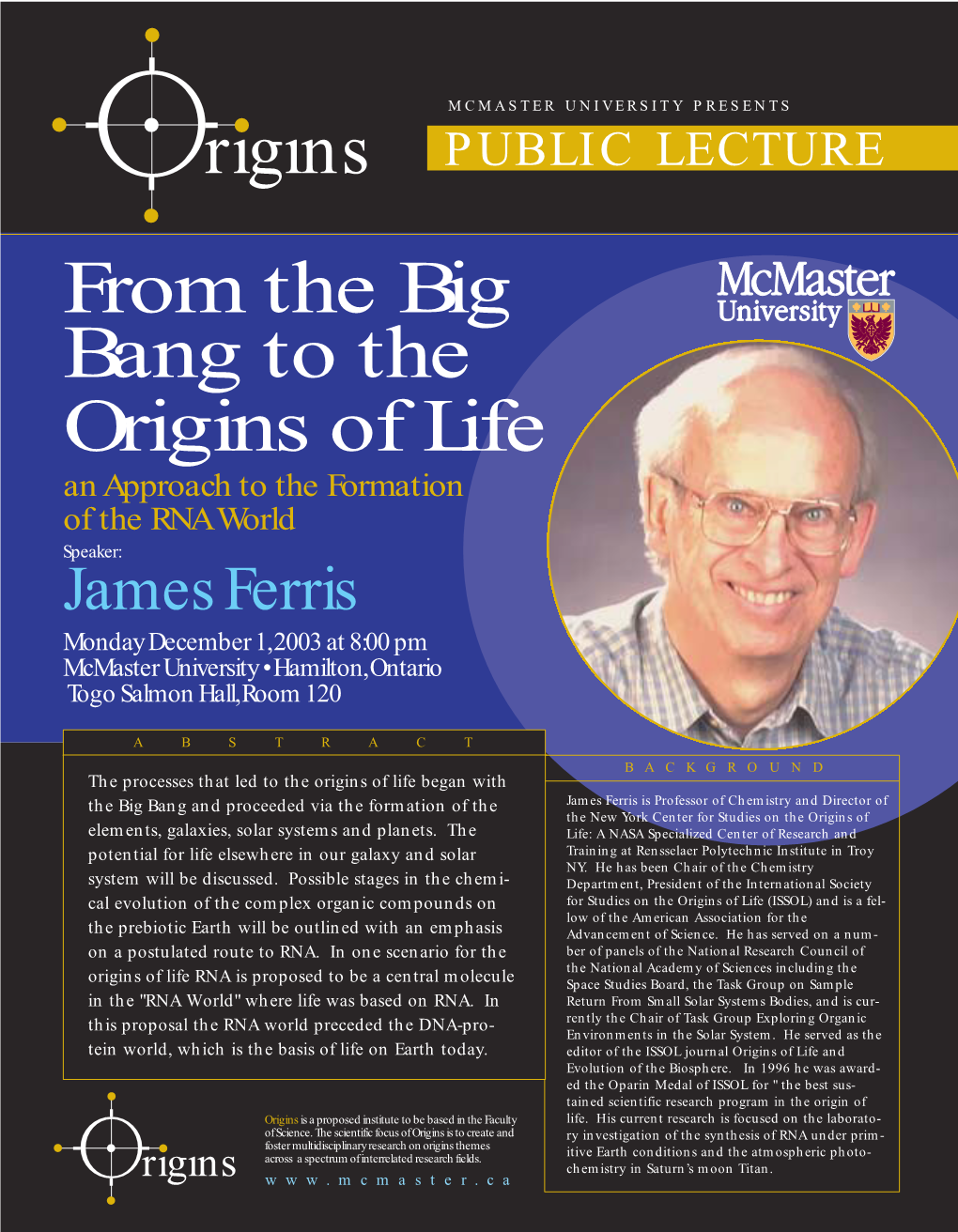 Origins Ferris 8.5