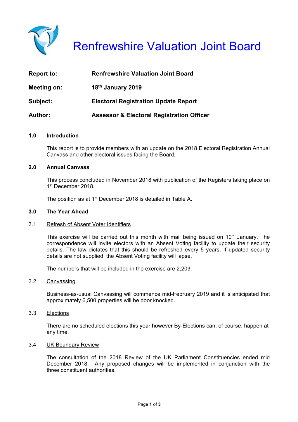 Renfrewshire Valuation Joint Board