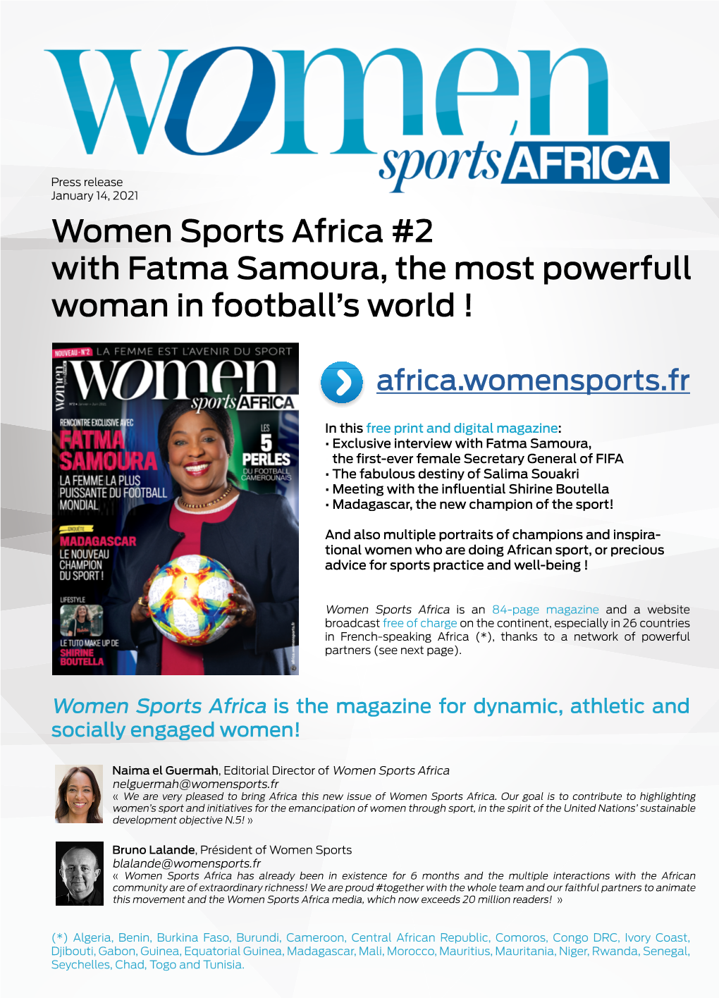 Women Sports Africa #2 with Fatma Samoura, the Most Powerfull Woman in Football's World !
