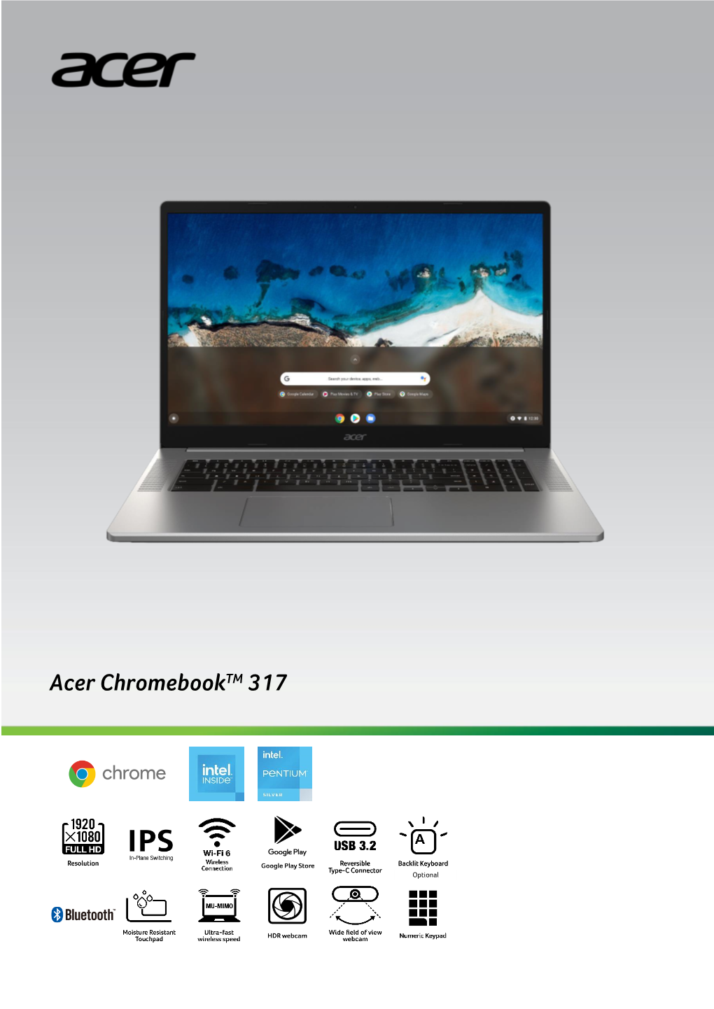 Acer Chromebook 317 Product Sheet