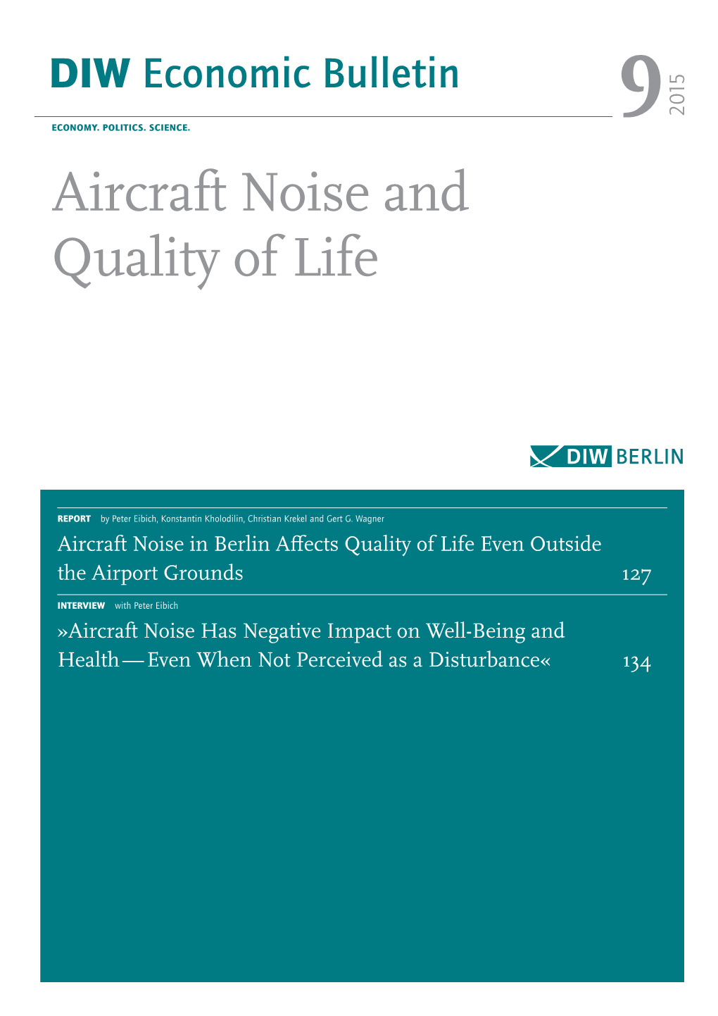 Aircraft Noise and Quality of Life