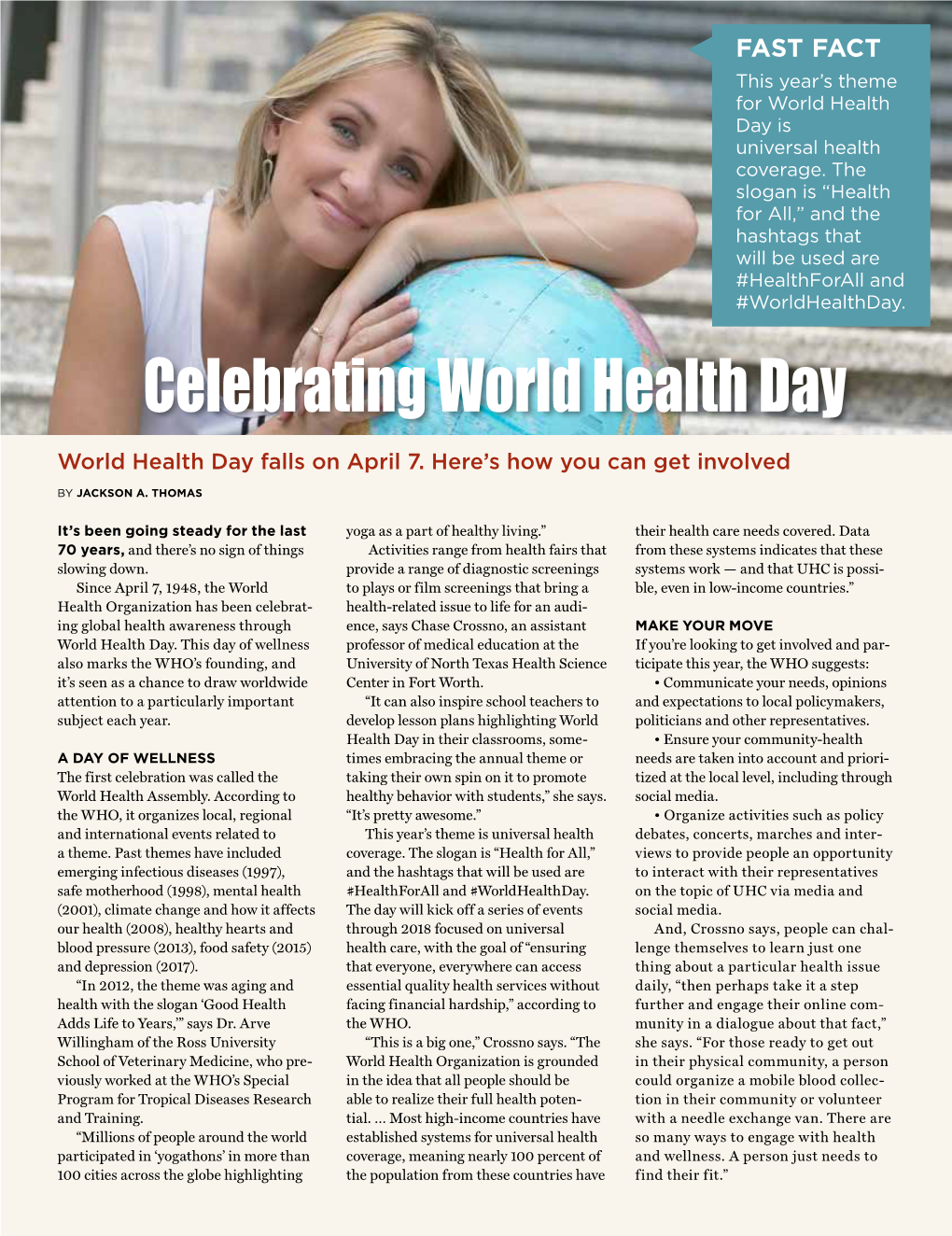 Celebrating World Health Day World Health Day Falls on April 7