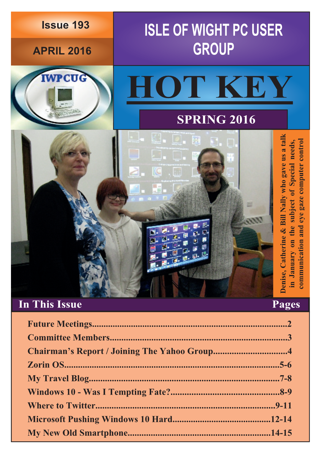 Issue 193 ISLE of WIGHT PC USER APRIL 2016 GROUP