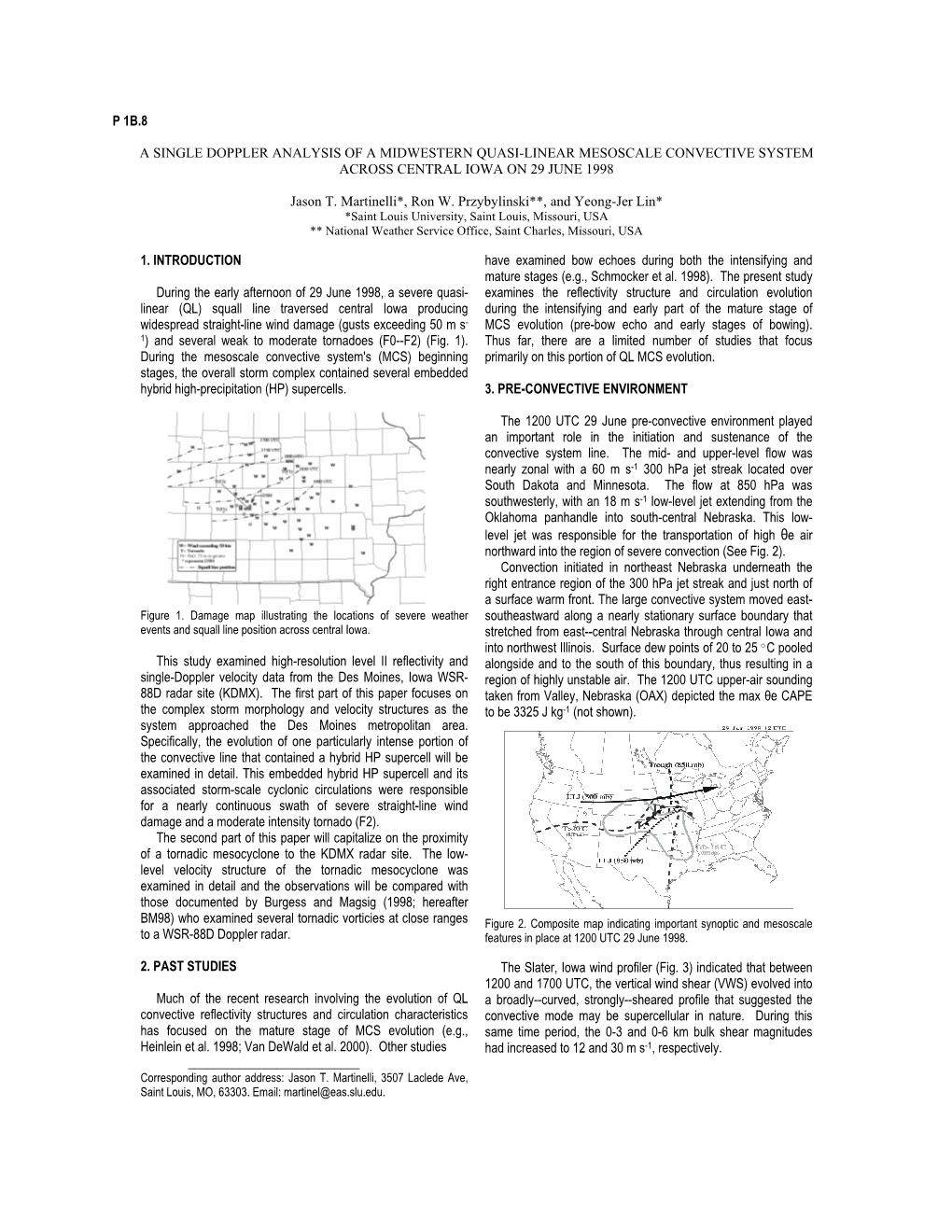 A Single Doppler Analysis of a Midwestern Quasi-Linear Mesoscale Convective System Across Central Iowa on 29 June 1998