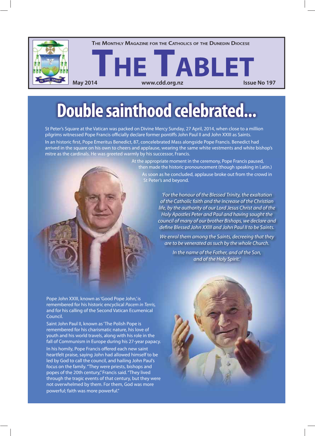 Double Sainthood Celebrated