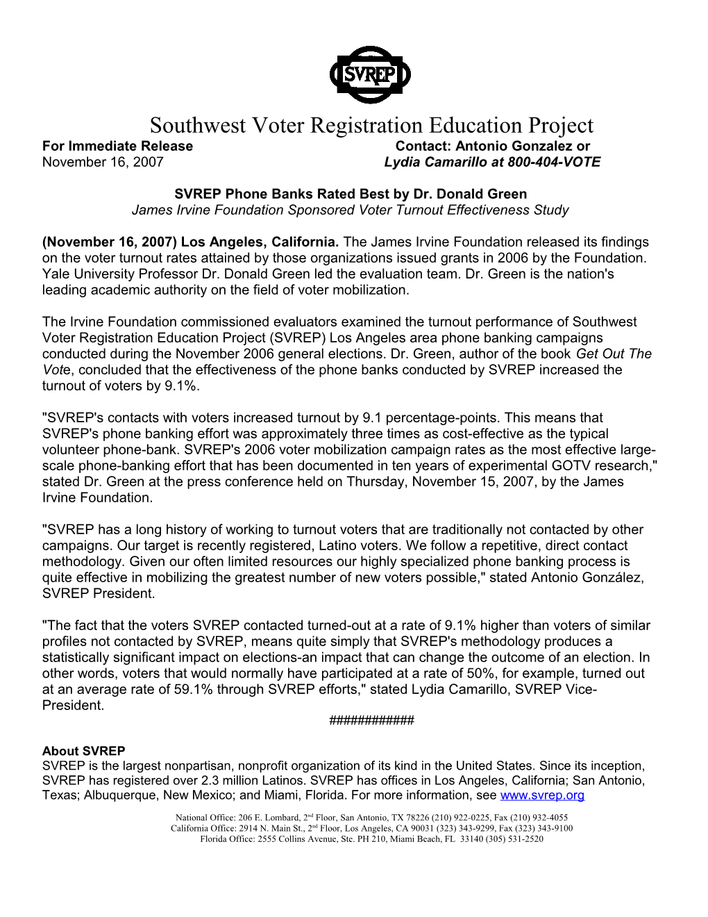 Southwest Voter Registration Education Project