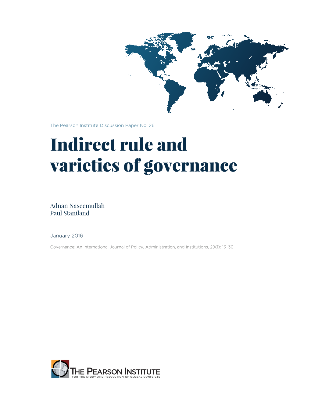 Indirect Rule and Varieties of Governance