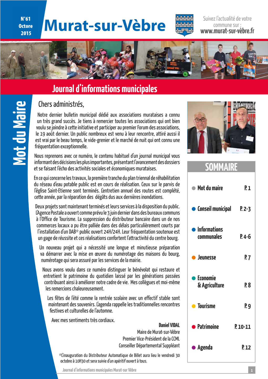 Le Journal N° 61 Octobre 2015