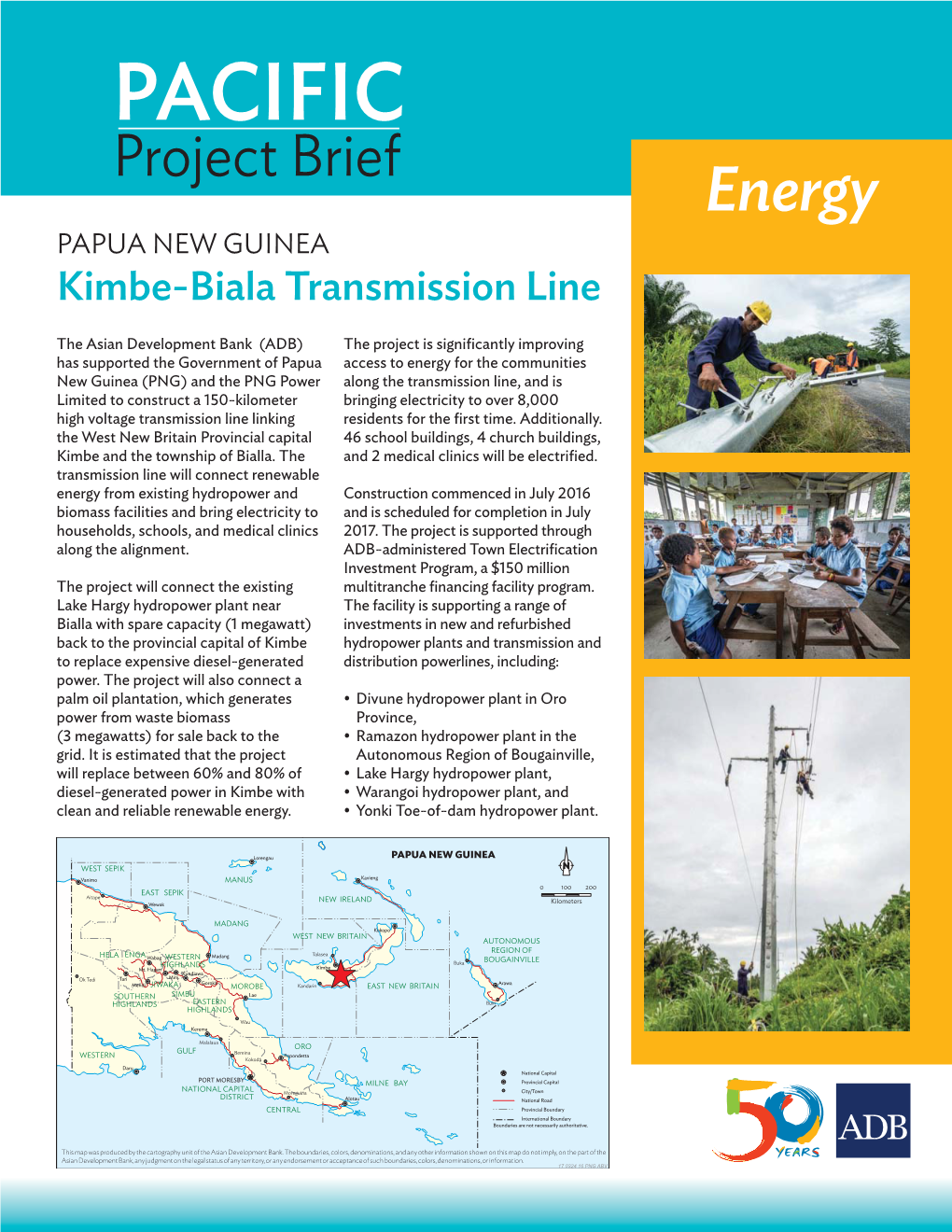 Pacific Project Brief: Papau New Guinea Kimbe-Biala Transmission