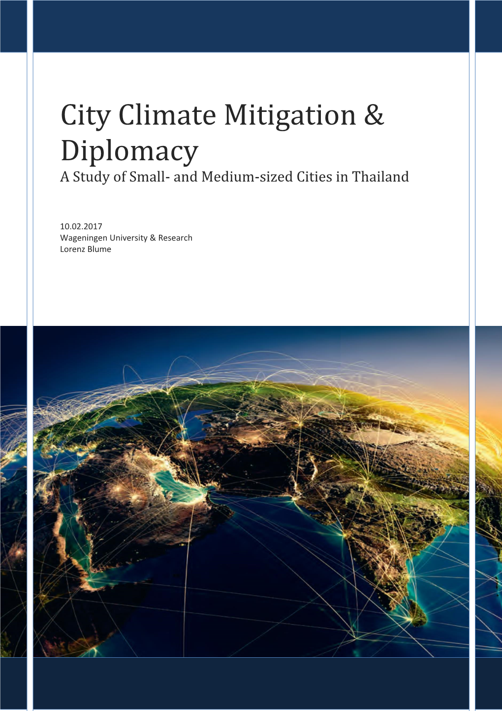 City Climate Mitigation & Diplomacy