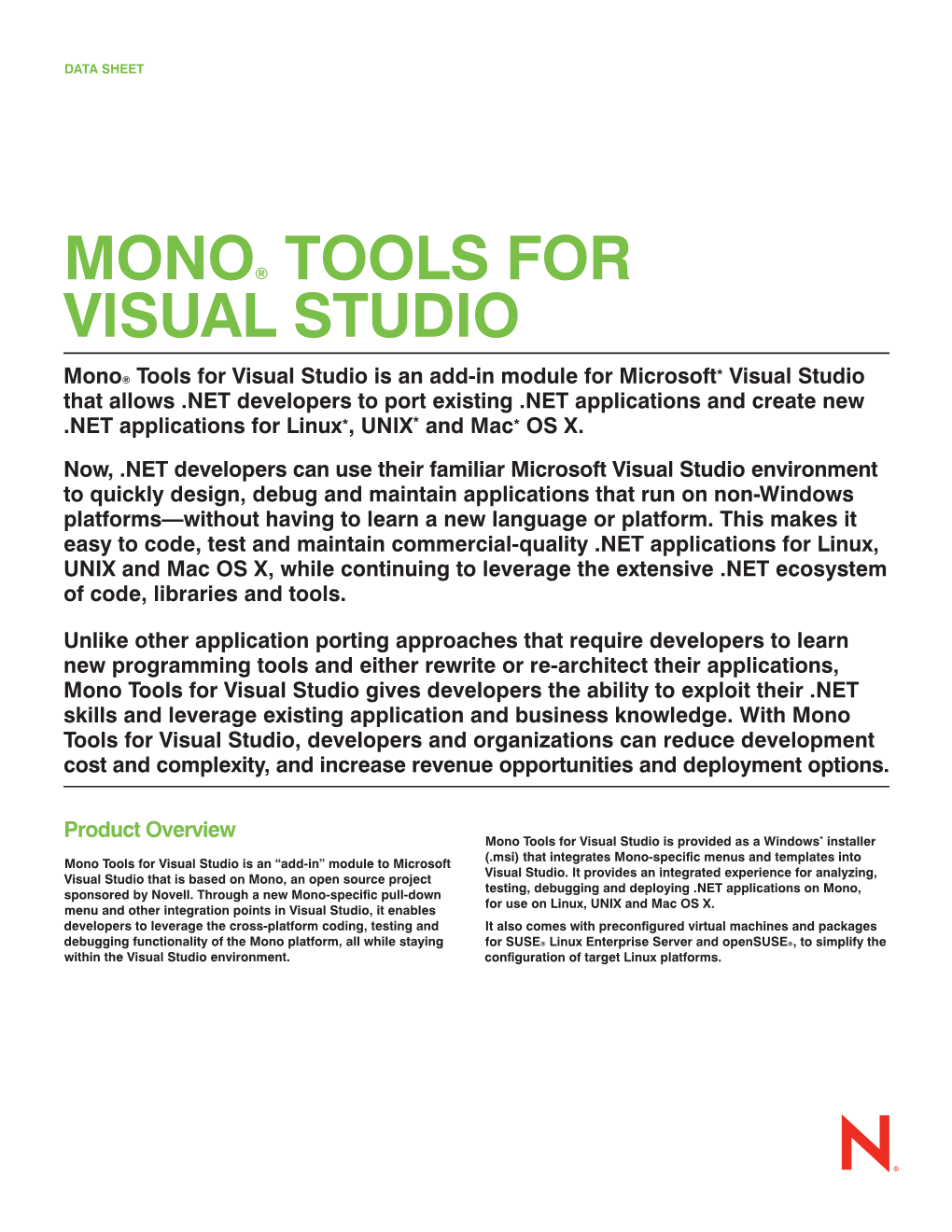 Mono® Tools for Visual Studio