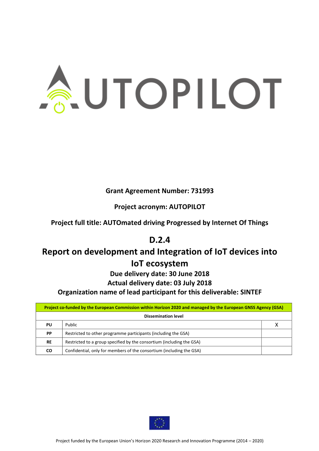 Report on Development and Integration of Iot Devices