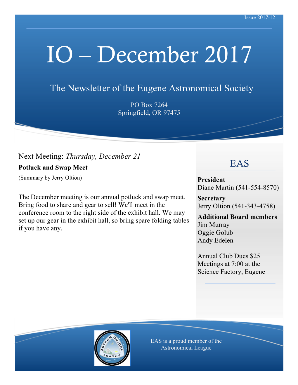 IO – December 2017