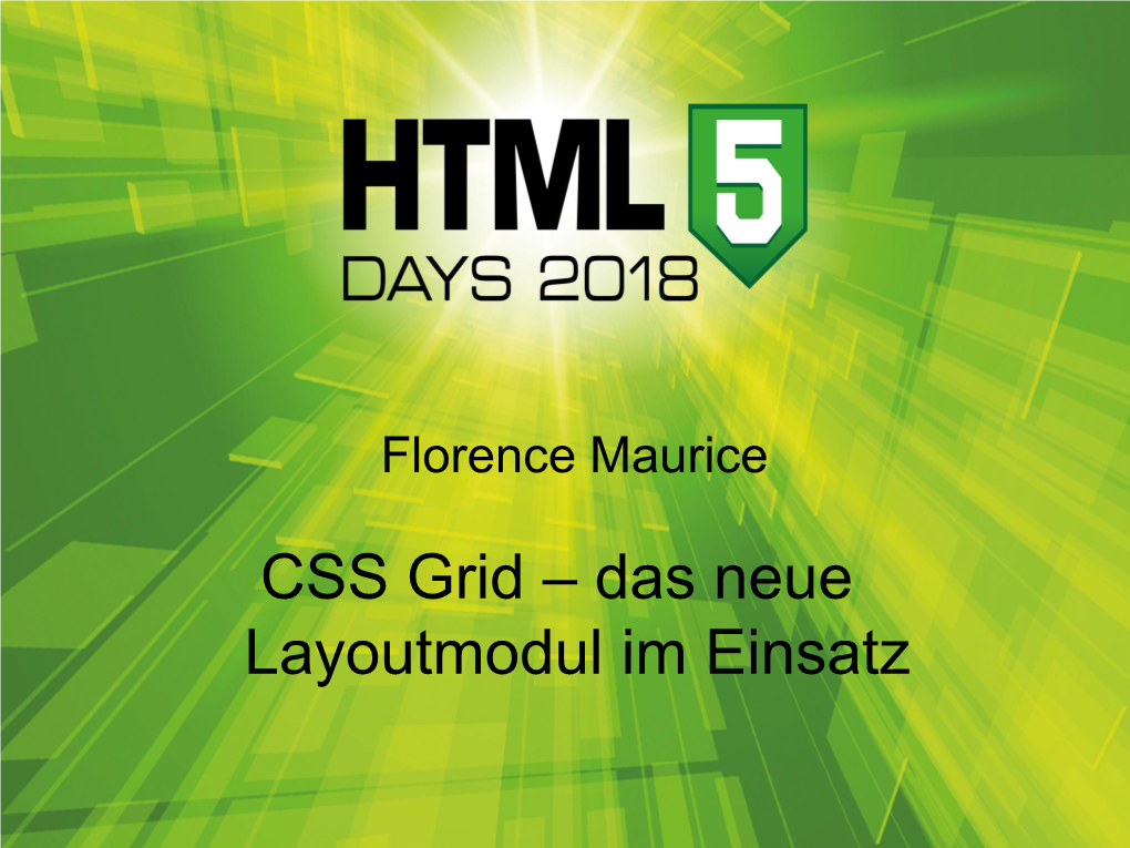 CSS Grid – Das Neue Layoutmodul Im Einsatz Florence Maurice