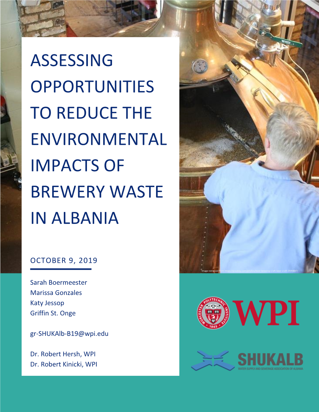 Assessing Opportunities to Reduce the Environmental Impacts of Brewery Waste in Albania