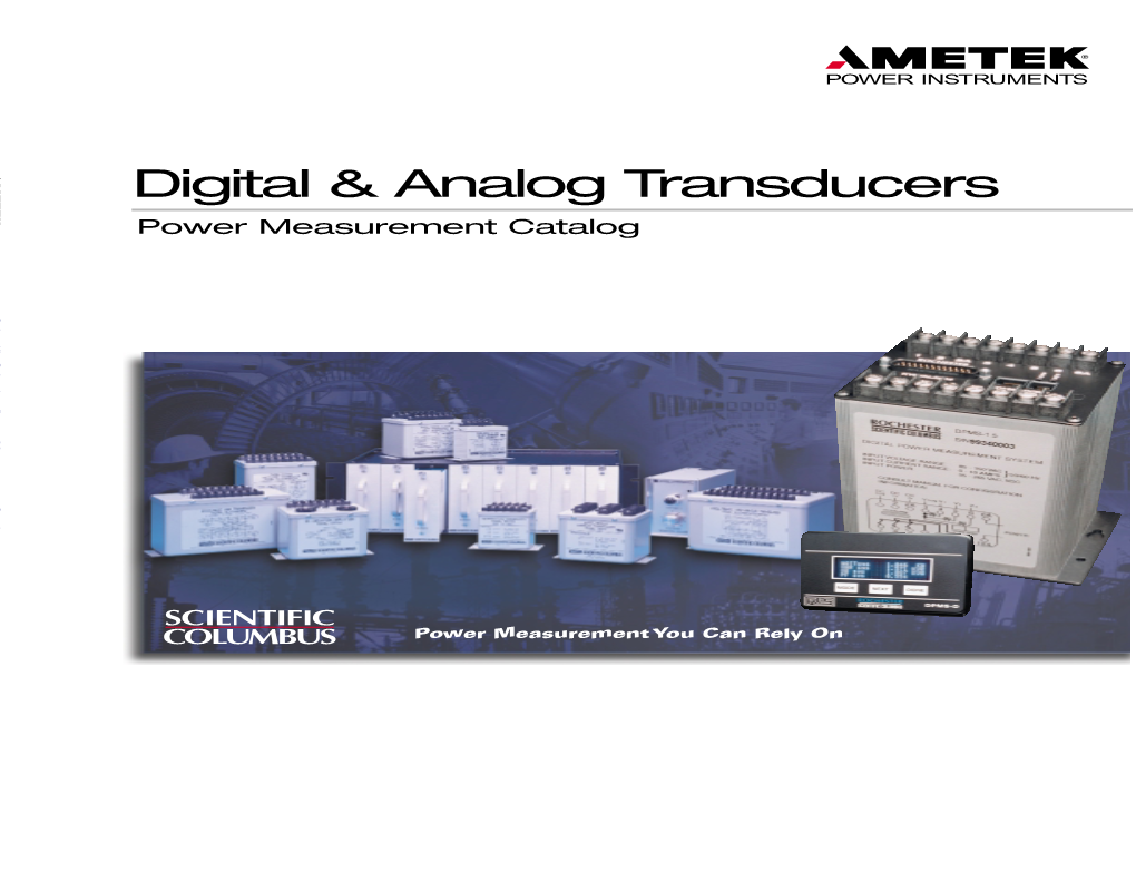 Digital & Analog Transducers