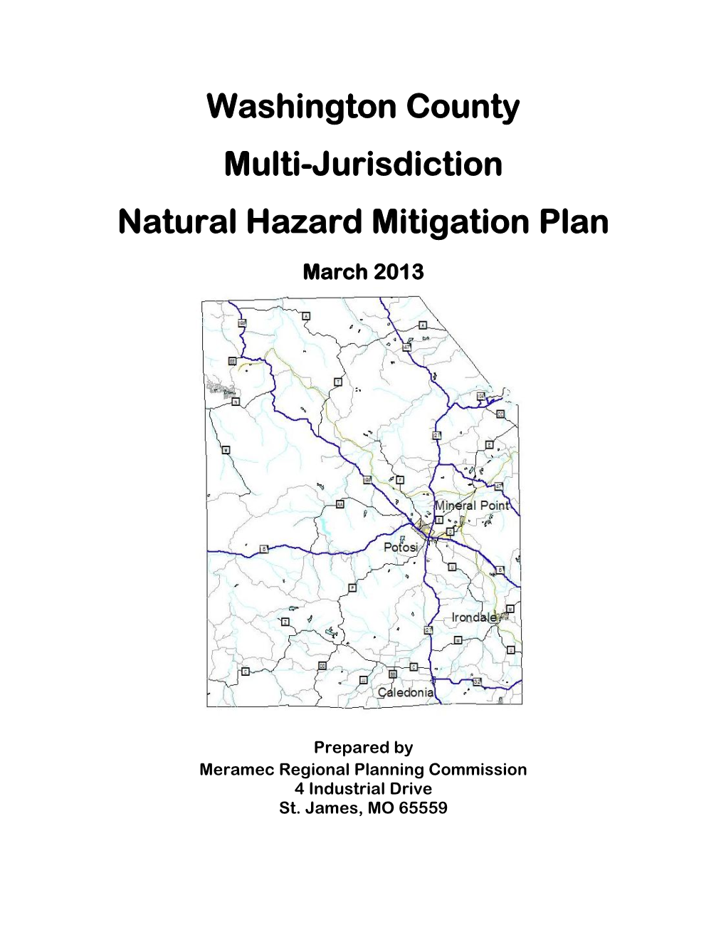 Washington County Multi-Jurisdiction Natural Hazard Mitigation Plan