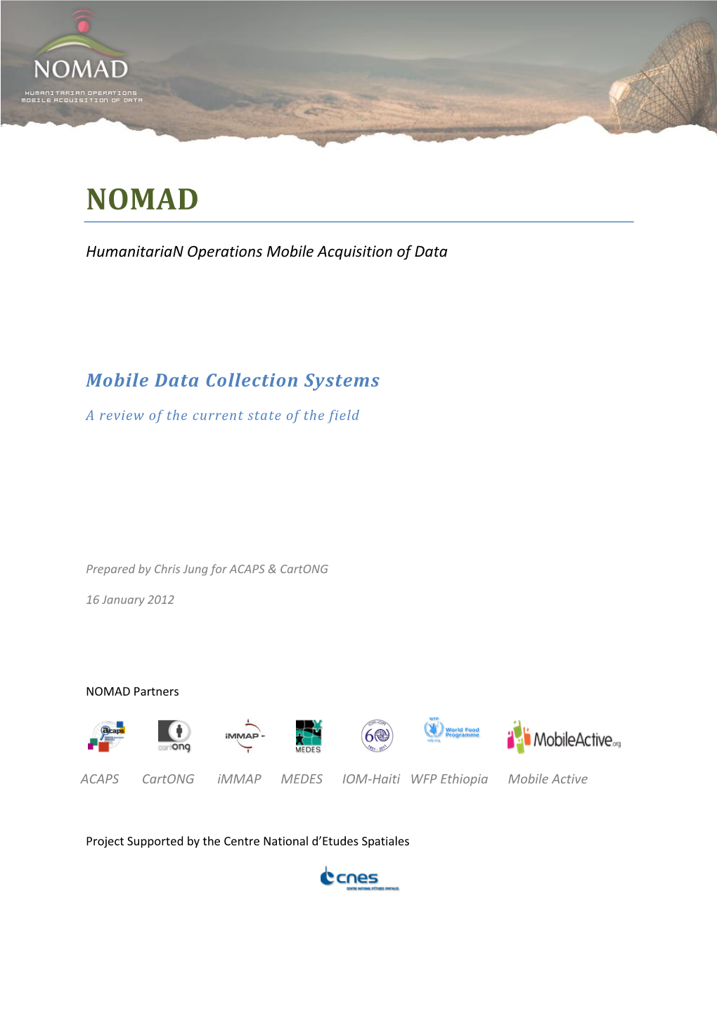 NOMAD Mobile Data Collection Research Report