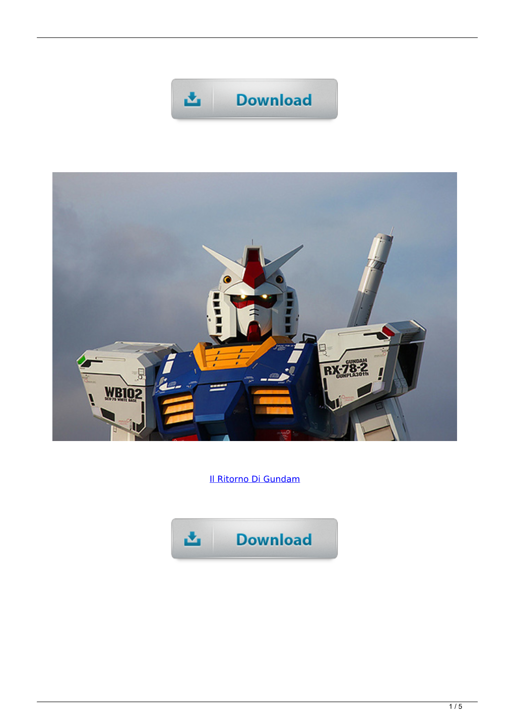 Il Ritorno Di Gundam Download Movie Free
