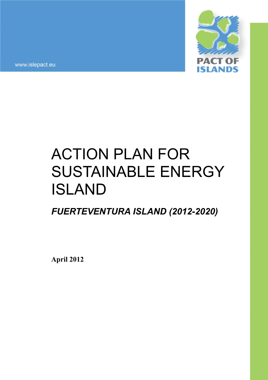 Plan De Acción Insular Para La Sostenibilidad Energética