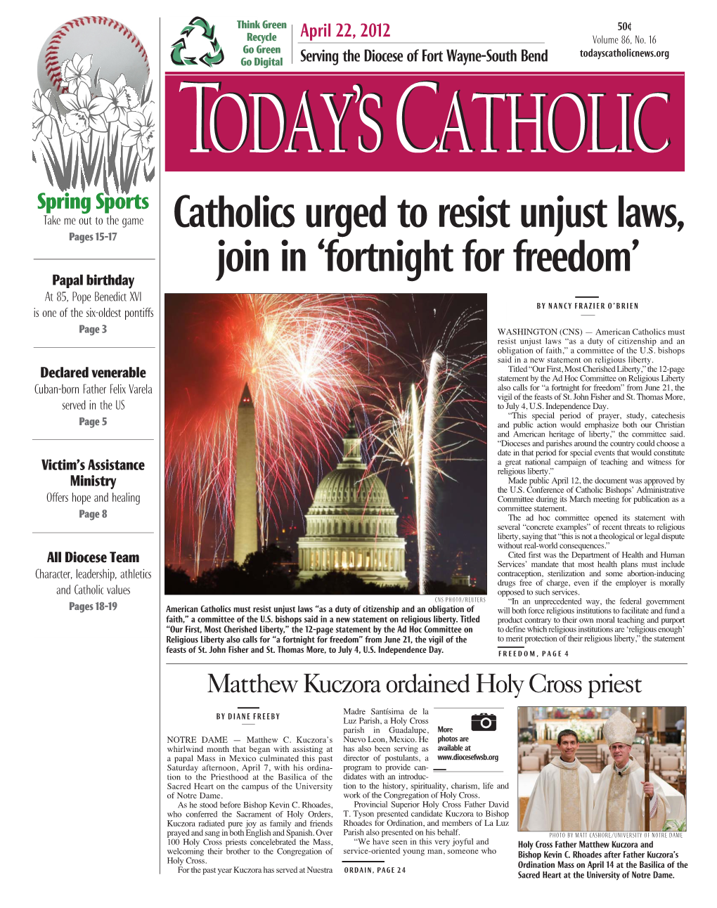 Catholics Urged to Resist Unjust Laws, Join in 'Fortnight for Freedom'
