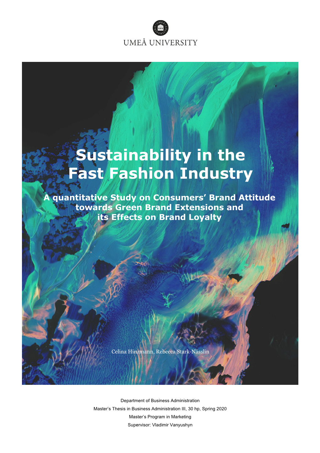 Sustainability in the Fast Fashion Industry